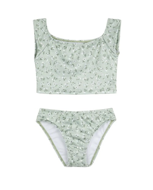 Ditsy Dream Off Shoulder Cap Sleeve Swim Set